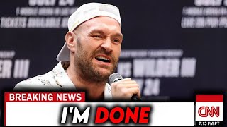 Breaking News Tyson Fury Retires Usyk Rematch Cancelled [upl. by Novaj955]