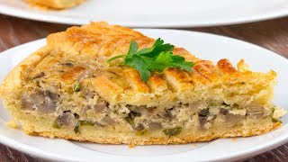 O combinație de succes din ingrediente simple – tartă cremoasă cu ciuperci  SavurosTV [upl. by Jeuz]