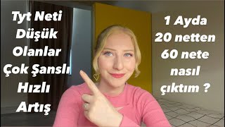 Tyt Netlerini Arttıracak Konu ve Dersler ❗️ Bu Taktikle 1 Ayda 40 Net Arttırdım yks yks2024 [upl. by Corissa602]