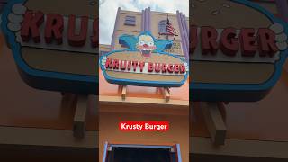 Krusty Burger meal at Universal Studios Hollywood [upl. by Evelyn]