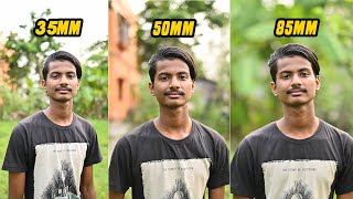 35mm vs 50mm vs 85mm Lens Comparison for Portrait Photography [upl. by Mame]