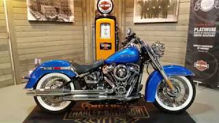 2018 Harley Davidson Softail Deluxe FLDE electic blue [upl. by Eirelav]