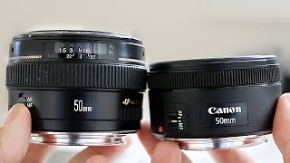 Canon 50mm 14 vs Canon 50mm 18 STM  In Depth Comparison Review [upl. by Akinit614]