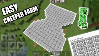 EASY CREEPER FARM MINECRAFT outdated  MCPE Java edition Bedrock Edition 116  Hex Gaming [upl. by Sudnac652]