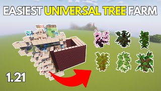 BEST AUTOMATIC TREE Farm for Minecraft Bedrock 121 [upl. by Legna870]