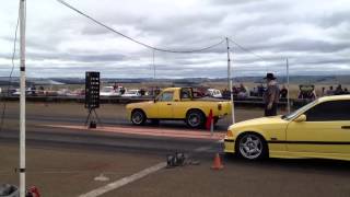 Luaan 1400 Nissan turbo bakkie at Amsterdam Raceway 1 April [upl. by Leontina]