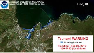 Chile Tsunami  Feb 27 2010 [upl. by Udale649]