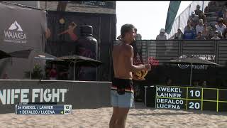 Defalco Skyball Ace for Set Point  AVP Manhattan Beach Open 2021 [upl. by Noied]