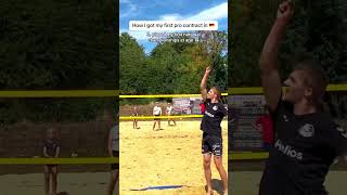 How I got my first pro contract volleyball serve 🇩🇪🏐 [upl. by Adnohs]