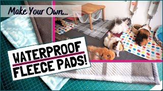 How to Make Your Own Waterproof Fleece Pads for the Guinea Pigs Cage [upl. by Anined629]