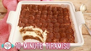 Easy 10 Minute Tiramisu  Bigger Bolder Baking [upl. by Aralomo]