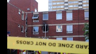 London Fire Brigade urgent response to a 4 pump fire in a care home  Shoreditch [upl. by Airtina]