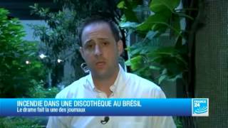 Brésil  lincendie dune discothèque fait 233 morts [upl. by Eidissac703]