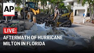 Hurricane Milton LIVE View of the aftermath from Clearwater Beach Florida [upl. by Akemot]