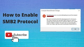 How to Enable SMB2 Protocol  System requires SMB2 or higher [upl. by Warrick]