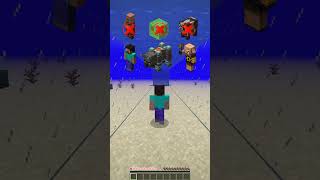 Drowning Damage Test vs Different Mobs shorts minecraft memes [upl. by Ruth]