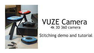 Vuze 3D 360 camera video stitching and rendering demo and tutorial new [upl. by Clancy]