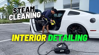 How To Steam Clean Your Cars Interior  Detailing Beyond Limits [upl. by Herzog521]