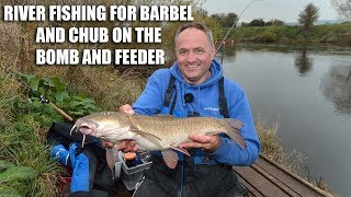 River Fishing For Barbel On The Bomb And Feeder [upl. by Llednyl]