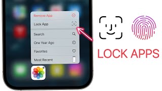 How to LOCK APPS on iPhone with Face ID amp Passcode [upl. by Ginny884]