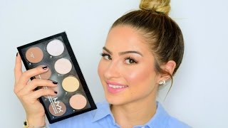 NYX Highlight amp Contour Palette Review amp Tutorial [upl. by Ojillib734]