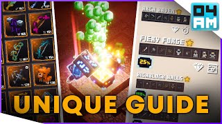 THE ULTIMATE UNIQUE FARMING GUIDE  Everything You Need To Know in Minecraft Dungeons [upl. by Ringler]