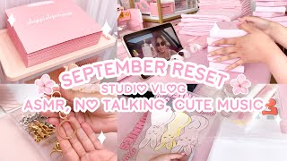 SEPTEMBER RESET  SMALL BUSINESS TODO LIST  ASMR SILENT VLOG NO TALKING CUTE MUSIC [upl. by Elburr514]