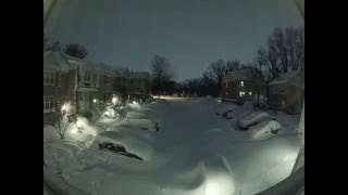 quotSnowzillaquot snow blizzard timelapse Maryland USA January 2016 [upl. by Hoover]