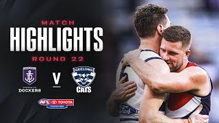 Fremantle v Geelong Highlights  Round 22 2024  AFL [upl. by Rramed]