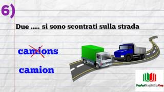 IL PLURALE DI ALCUNI NOMI ITALIANI esercizio [upl. by Nairot]