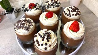 chocolat liégeois Onctueux et Fin 😋 تحلية الشوكولا ليجوا [upl. by Tihor]