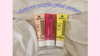 Maries acrylic paint review shopee [upl. by Ajit]