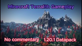 Minecraft Terralith Gameplay  1201 Terralith Datapack [upl. by Analiese]