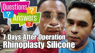 Q amp A about my Rhinoplasty Us Silicone Operation with Doc Ferdinand Lacson of Kosmed Aesthetic [upl. by Rabah841]