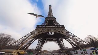 360 VR Tour  Paris  Eiffel Tower  Tour Eiffel  All levels  Air panoramic view  No comment tour [upl. by Volotta927]