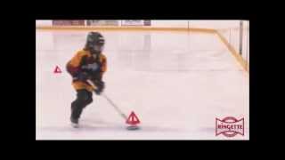 Ringette Ontario Skills Matrix Drills Video 2 Carrying the Ring [upl. by Yttig]