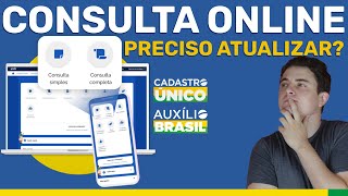 CONSULTAR CADASTRO ÚNICO ONLINE Verificar dados e direito ao Auxílio Brasil [upl. by Renelle]