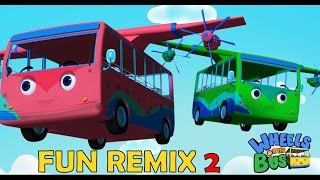 Wheels on the bus go round and round  Fun Mix 2  Nursery rhymes  Baby songs  Kiddiestv [upl. by Rosenblatt]