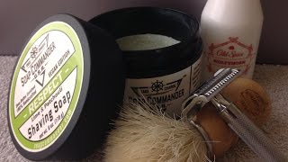 Merkur SlantSoap Commander RespectSemogue Owners Club Boar Brush [upl. by Tutto]