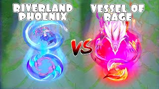 Hanabi Vessel of Rage VS Riverland Phoenix Skin Comparison [upl. by Anoek]