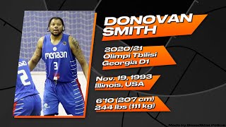 Donovan Smith 3 highlights  202021 Olimpi Tbilisi Georgia D1 [upl. by Inavoj]