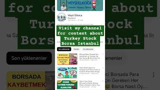 Visit My Channel For Content About Turkey Stock Borsa Istanbul  Investing borsa bist100 ekonomi [upl. by Eylrac]