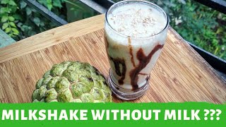 Sitaphal milkshake  Custard apple juice  sitafal recipe [upl. by Sion462]