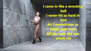 Wrecking Ball  Miley Cyrus KaraokeInstrumental with Lyrics [upl. by Nnyrb]