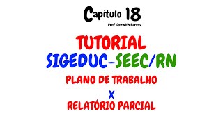 SIGEDUC PLANO DE TRABALHO E RELATÓRIO PARCIAL PASSO A PASSO  TUTORIAL SIGEDUC 1 [upl. by Macario85]