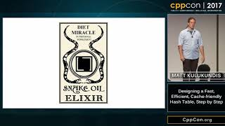CppCon 2017 Matt Kulukundis “Designing a Fast Efficient Cachefriendly Hash Table Step by Step” [upl. by Roselle216]