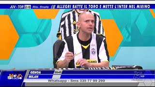 JuventusTorino 20 Live reaction con Valerio Pavesi Telenova Canale 18 [upl. by Cosme265]