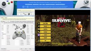 How to Survive 2 Generic gamepadwireless controller setup with xBox360 Controller Emulator [upl. by Barbarese]