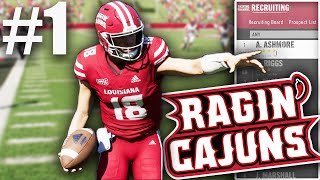 College Football 25 Ragin Cajuns Dynasty Rebuild Ep 1 [upl. by Revolc]