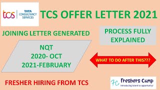 TCS JOINING OFFER LETTER I TCS NQT HIRING 2021 I AFTER THIS I HOW TO ACCEPT I FULL EXPLANATION [upl. by Blythe969]